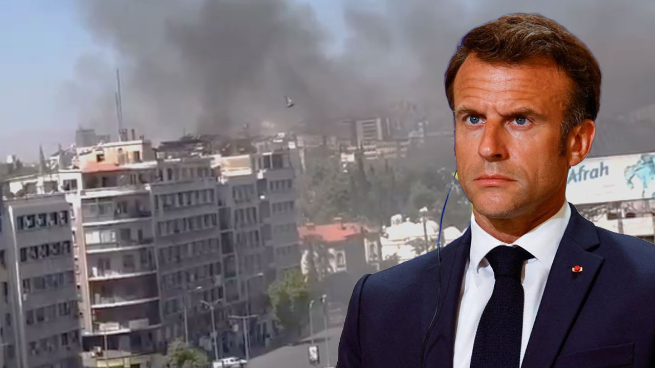 Şam’da Macron’un konakladığı otel yakınında patlama!